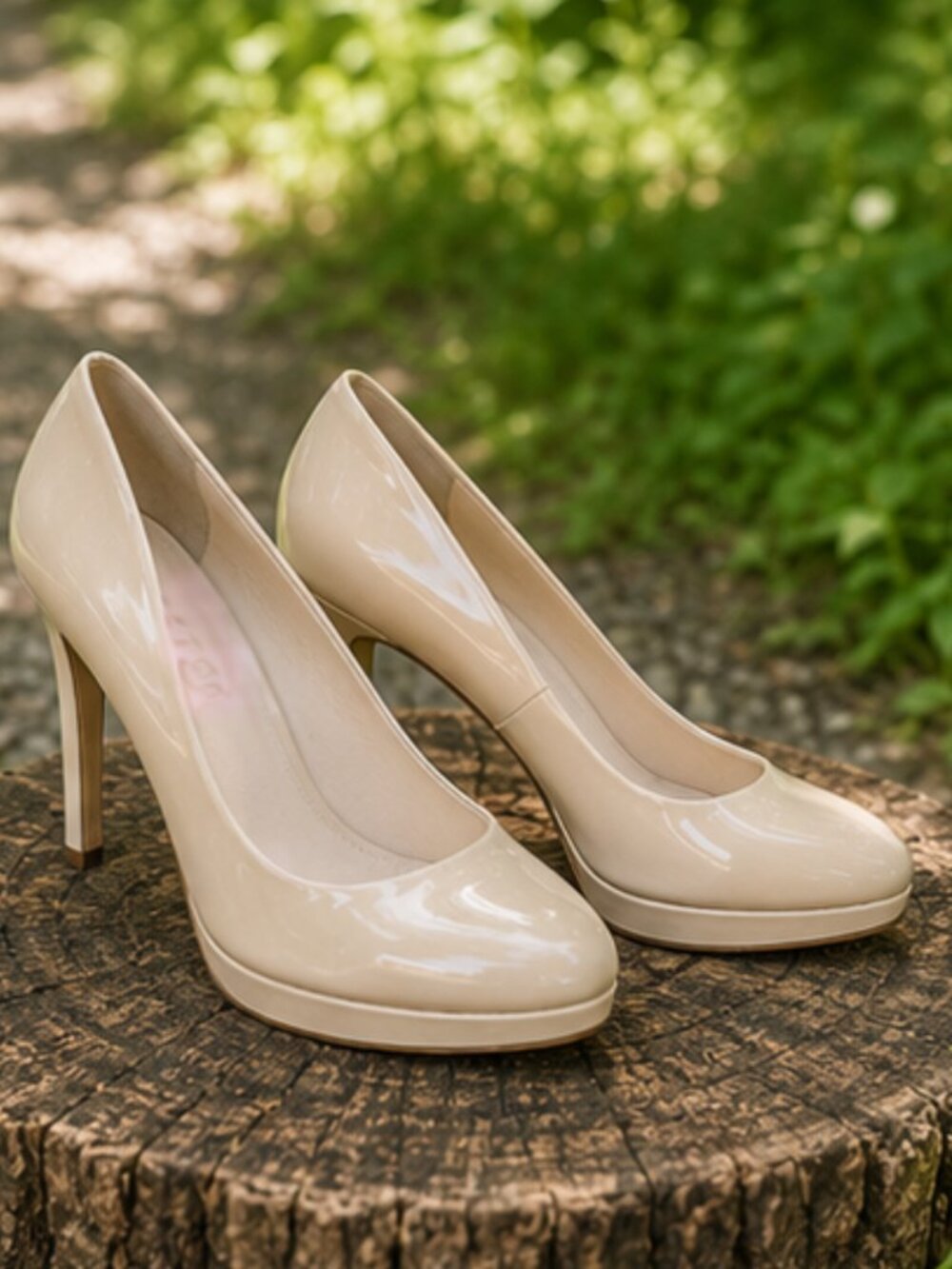 ALDO Nude Patent Heels | US 9 EU 40 - Picture 3 of 5